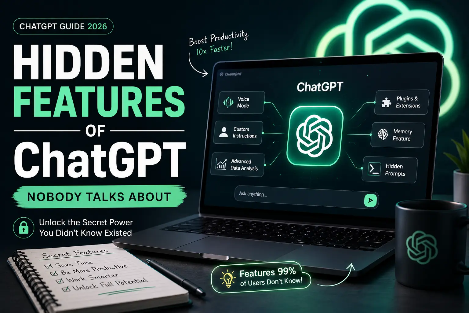 Hidden ChatGPT features and secret tricks guide 2026